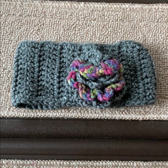 Other - Girls Hand Knit Flower Headband